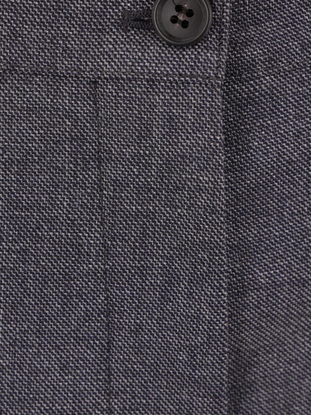 mid-rise wool tailored trousers - 4