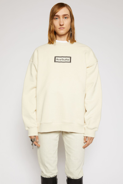 Acne Studios Reverse-label sweatshirt warm white outlook