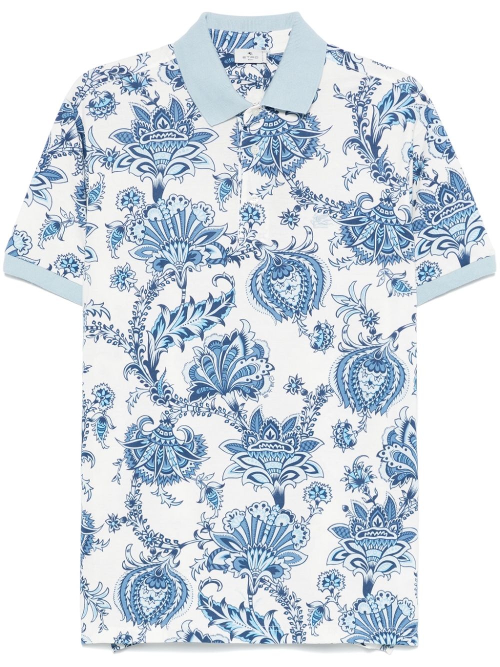 paisley polo shirt - 1