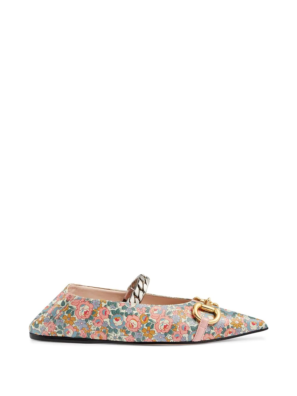 Exclusive floral-print ballerina shoes - 5