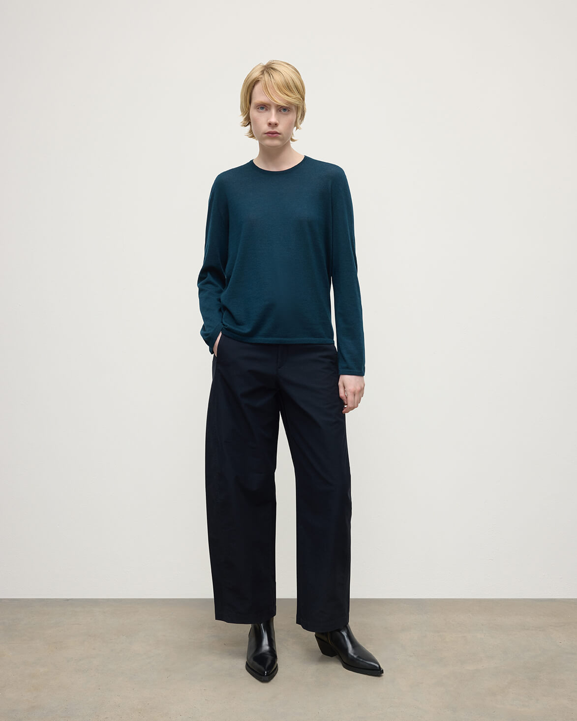 Superfine Cashmere Green Jumper - 2