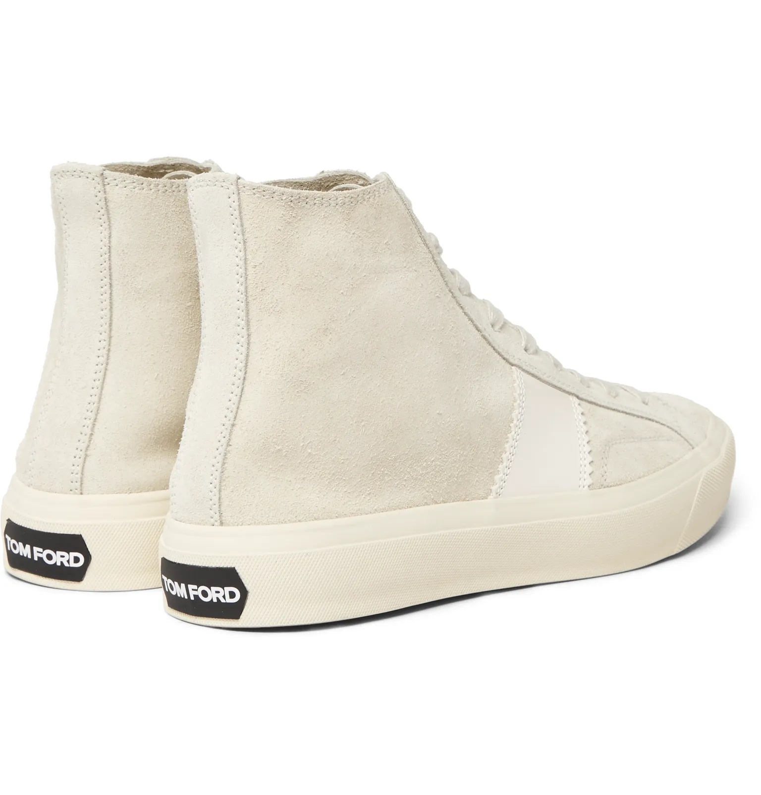 Cambridge Leather-Trimmed Suede High-Top Sneakers - 20