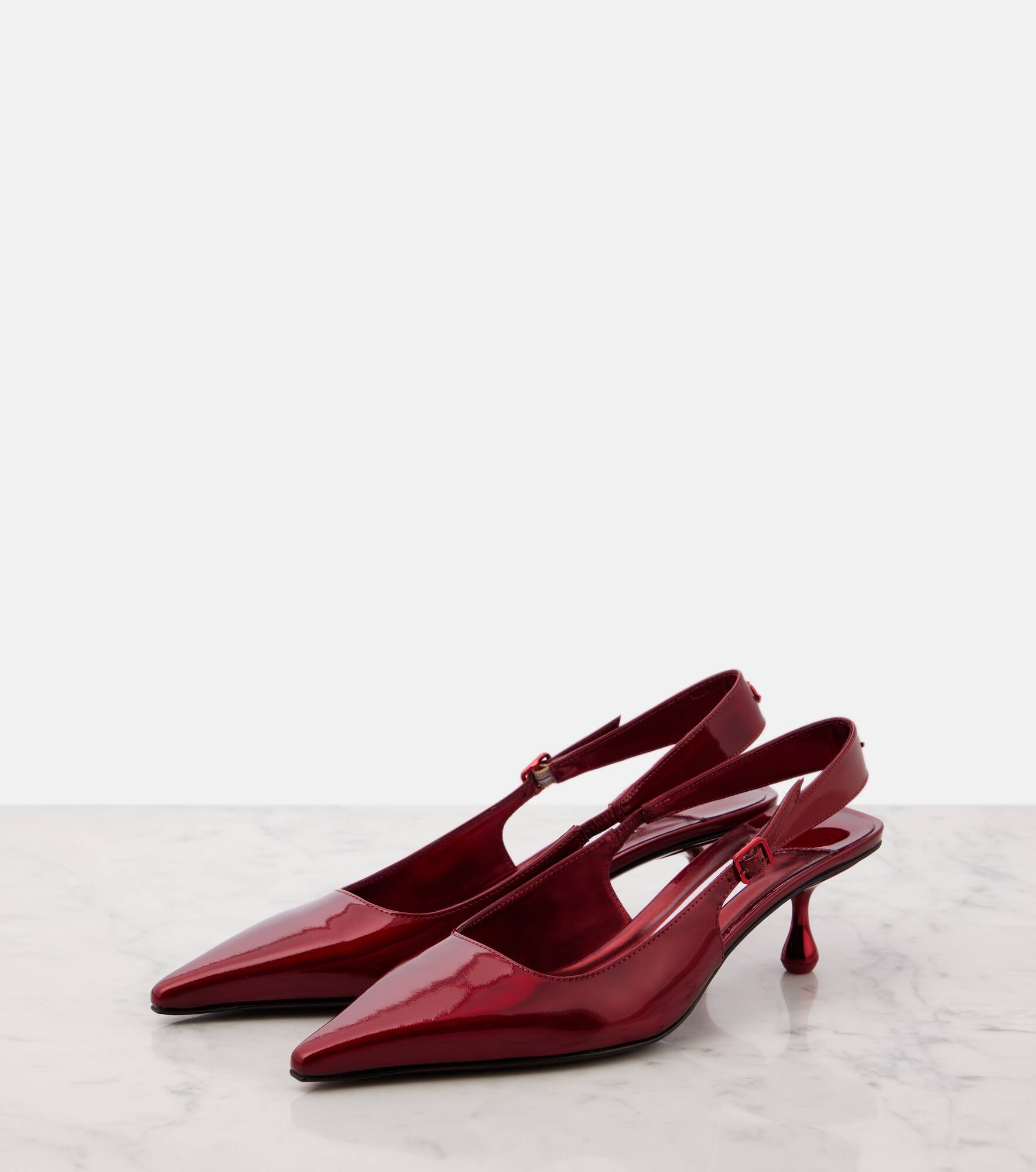 Amel 50 patent leather slingback pumps - 4