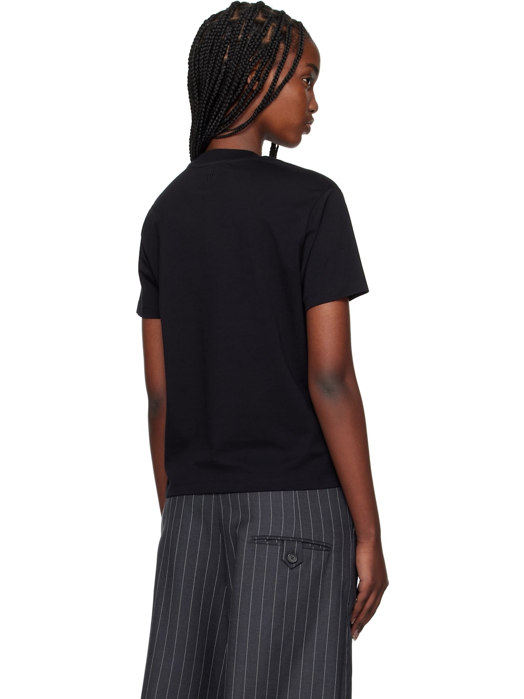 Black Organic Cotton Ami de Coeur T-shirt - 3