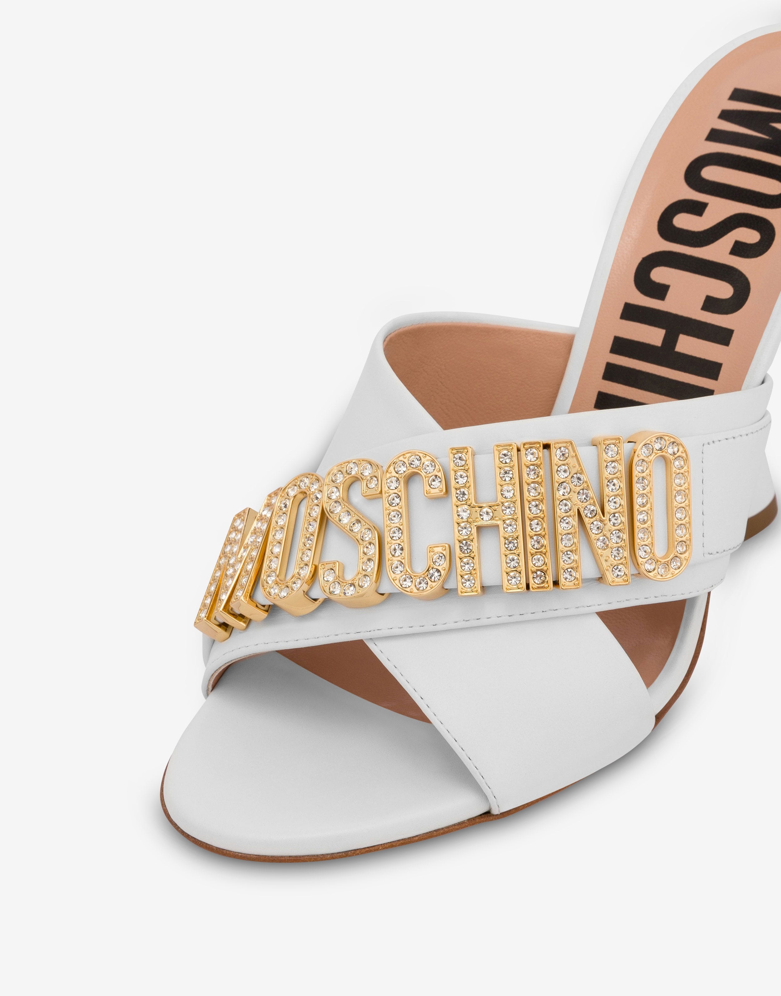 JEWEL LOGO HEELED SANDALS - 4
