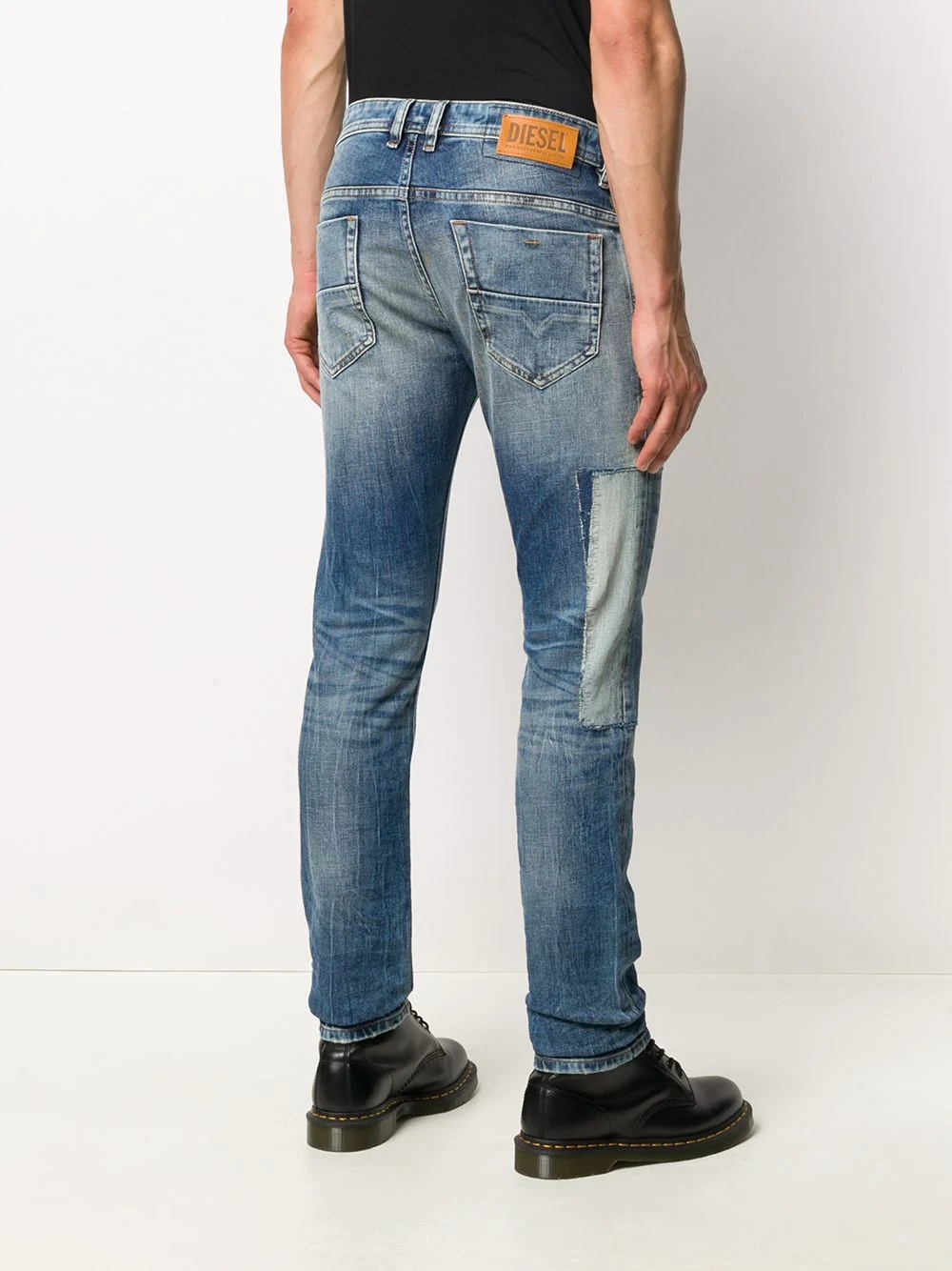 Thommer patchwork slim-fit jeans - 4