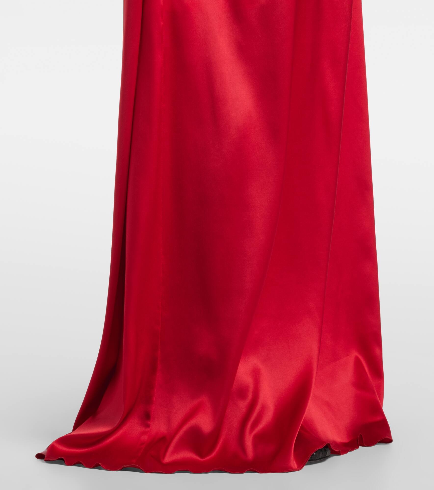Silk-blend satin gown - 5