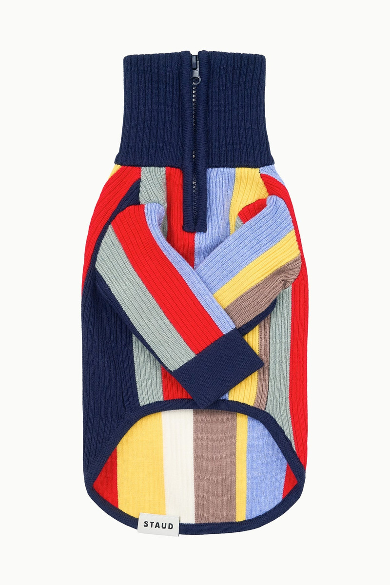 STAUD PET HAMPTON SWEATER MARKET STRIPE 1