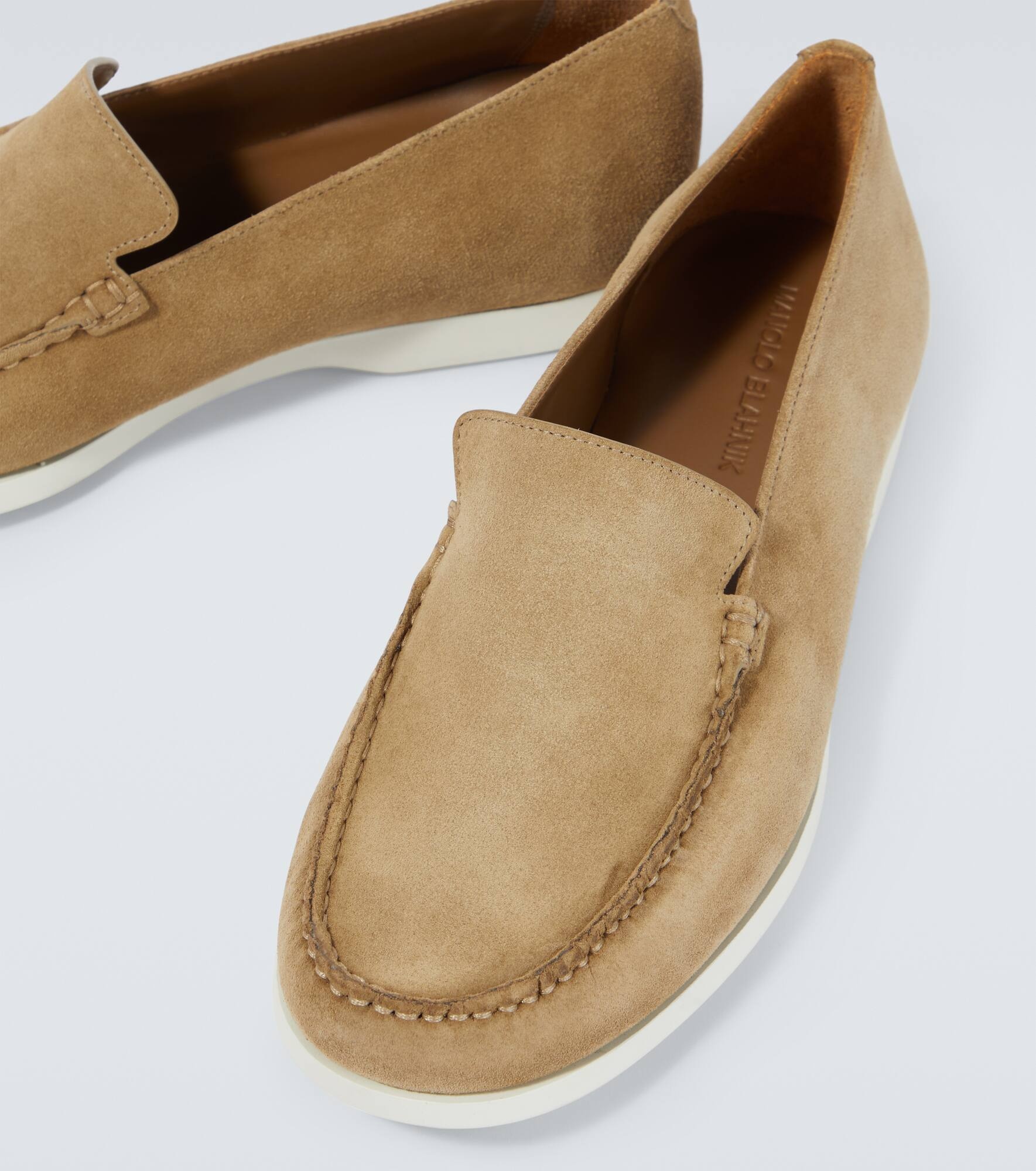 Monaco suede loafers - 3
