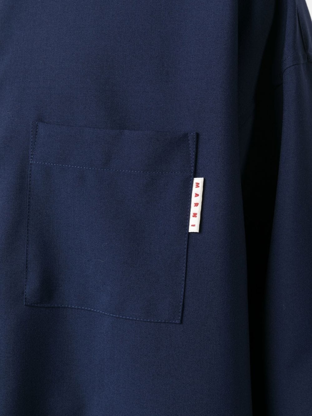 logo chest-pocket shirt - 5