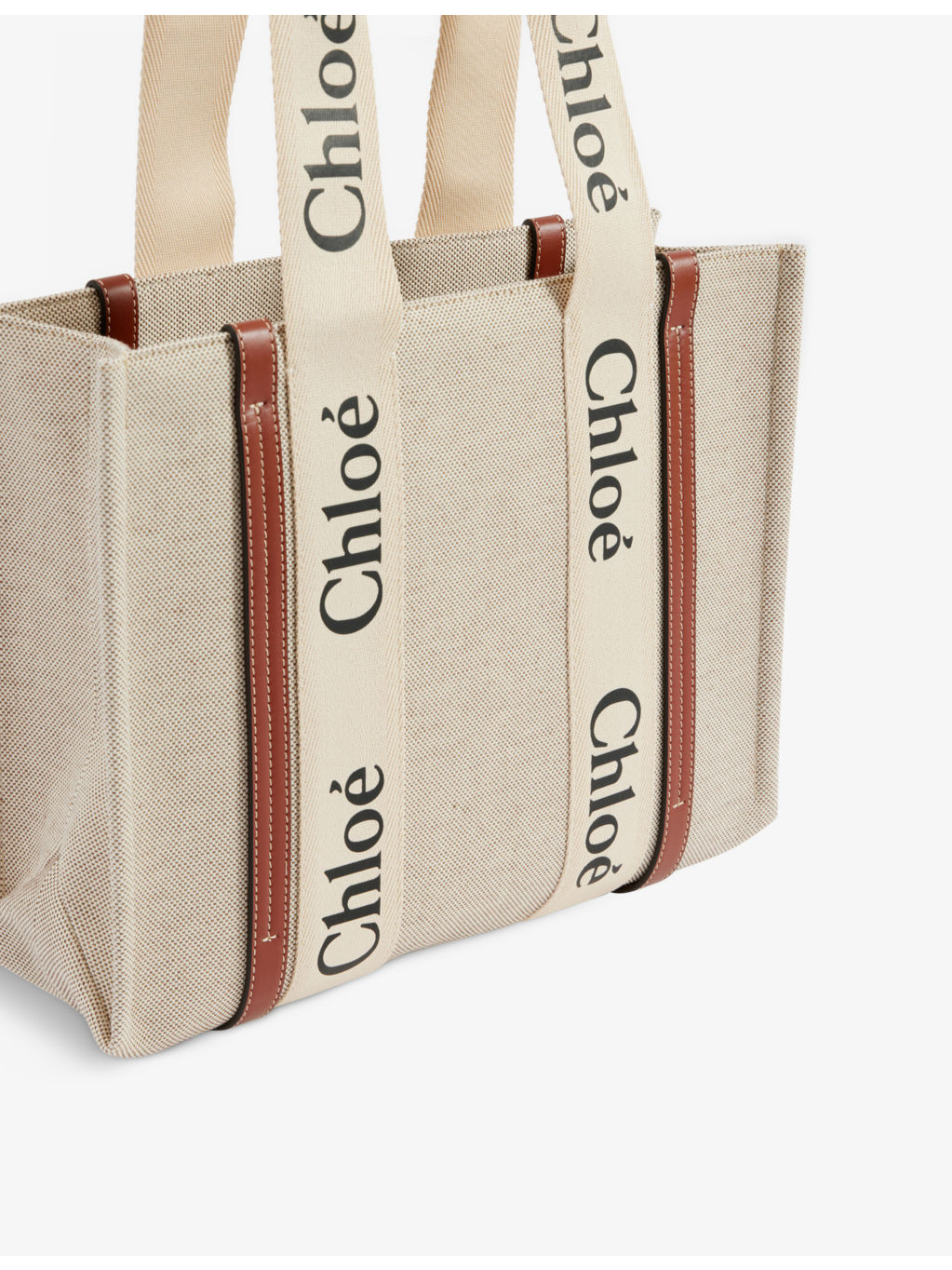 Woody medium cotton-canvas tote bag - 2