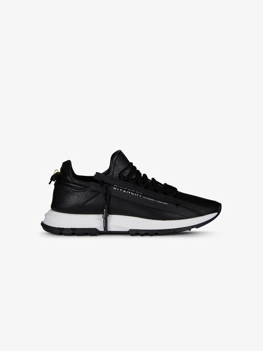 SPECTRE LOW RUNNERS SNEAKERS IN PERFORATED LEATHER WITH ZIP - 1