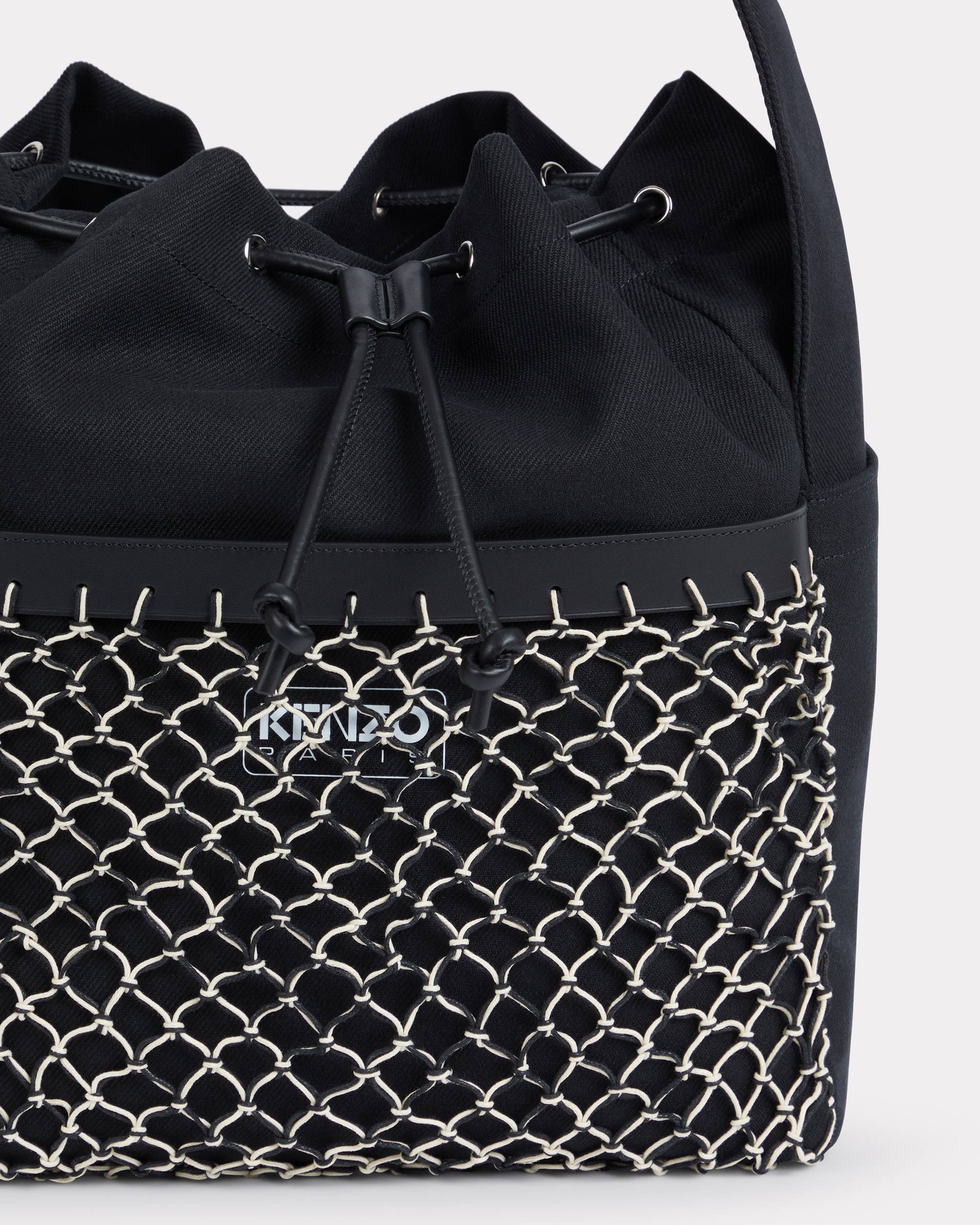 'KENZOAMA' bag in canvas and fishnet - 3