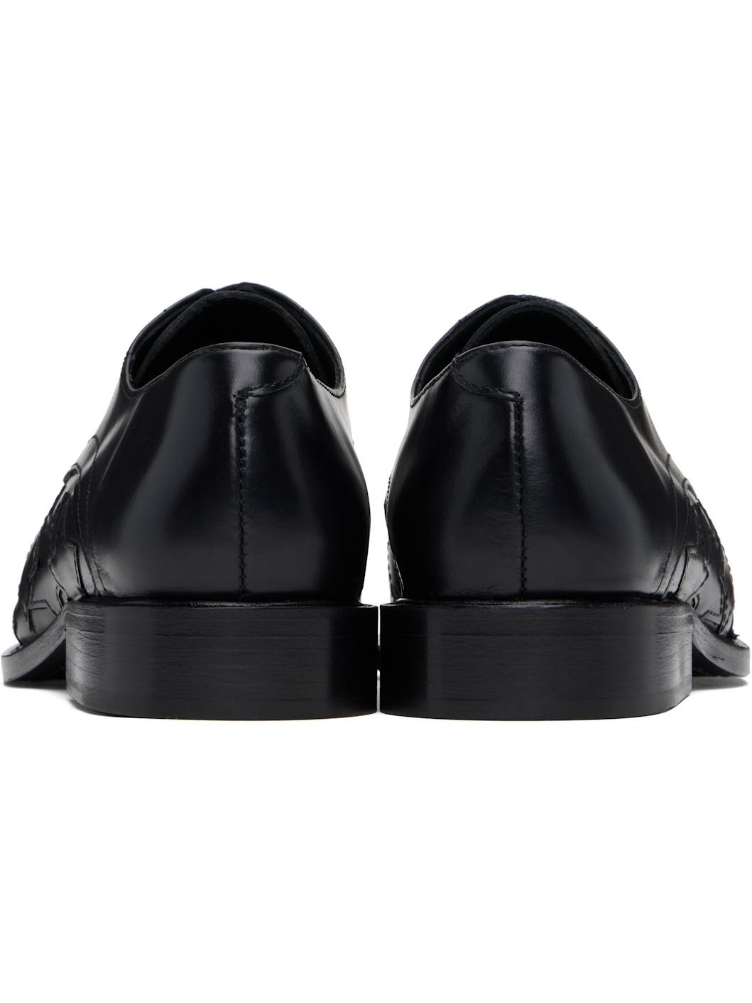 Black Star Square Toe Derbys - 2