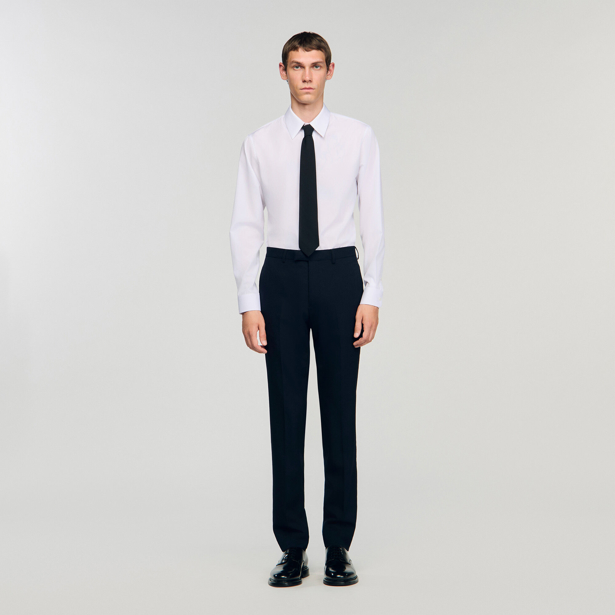WOOL SUIT PANTS - 2