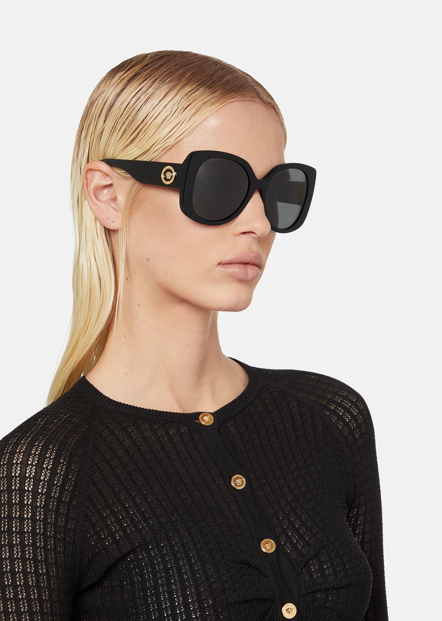 Medusa Icon Squared Sunglasses - 4