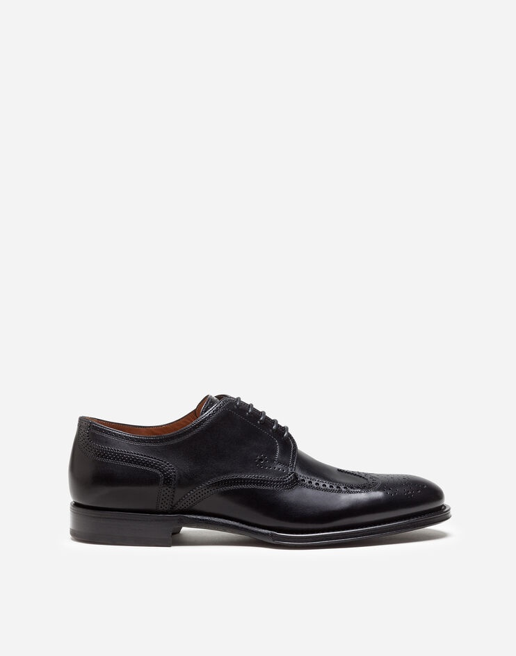 Brogue derby in giotto paint calfskin - 1