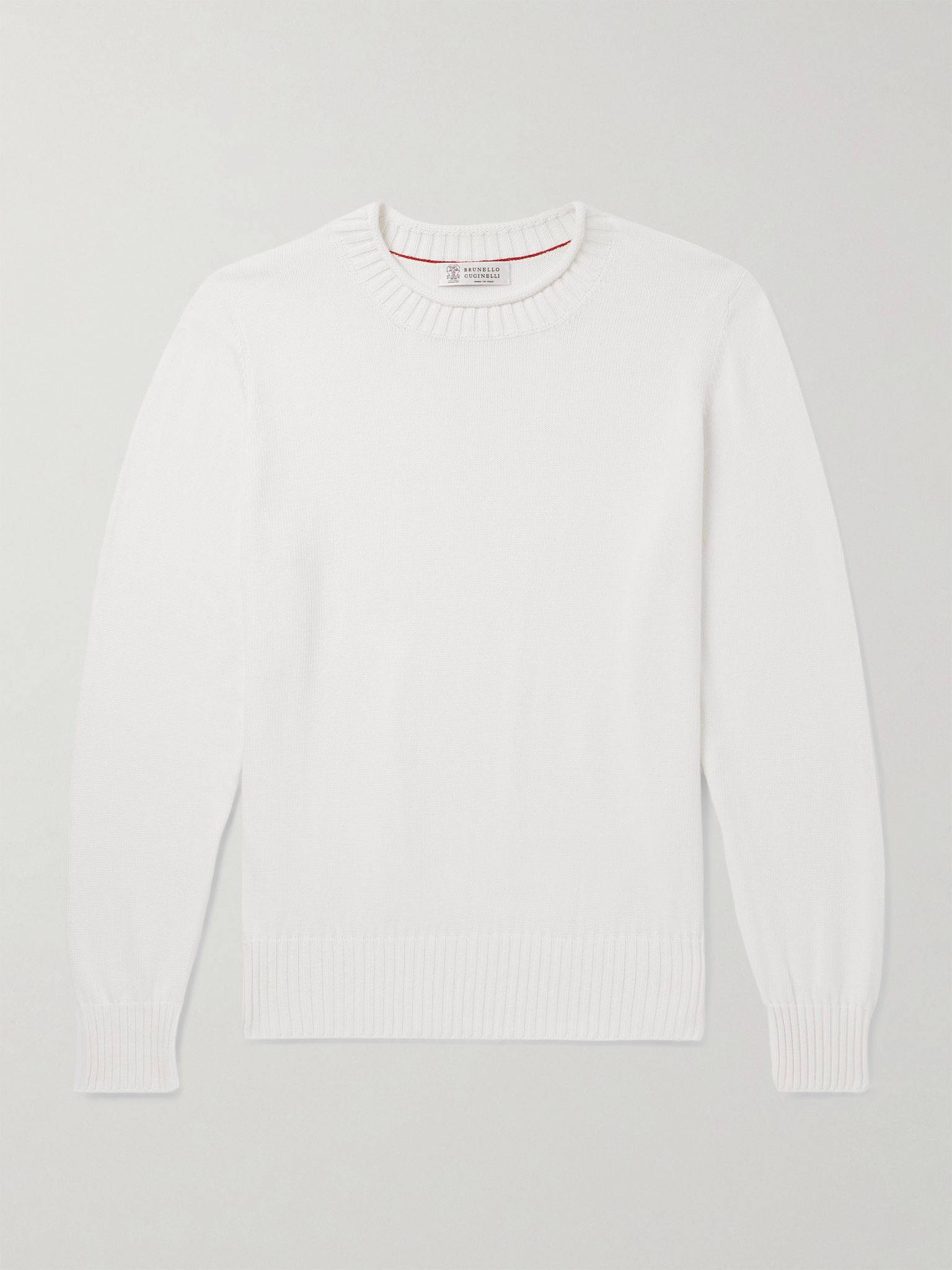 Cotton Sweater White - 1