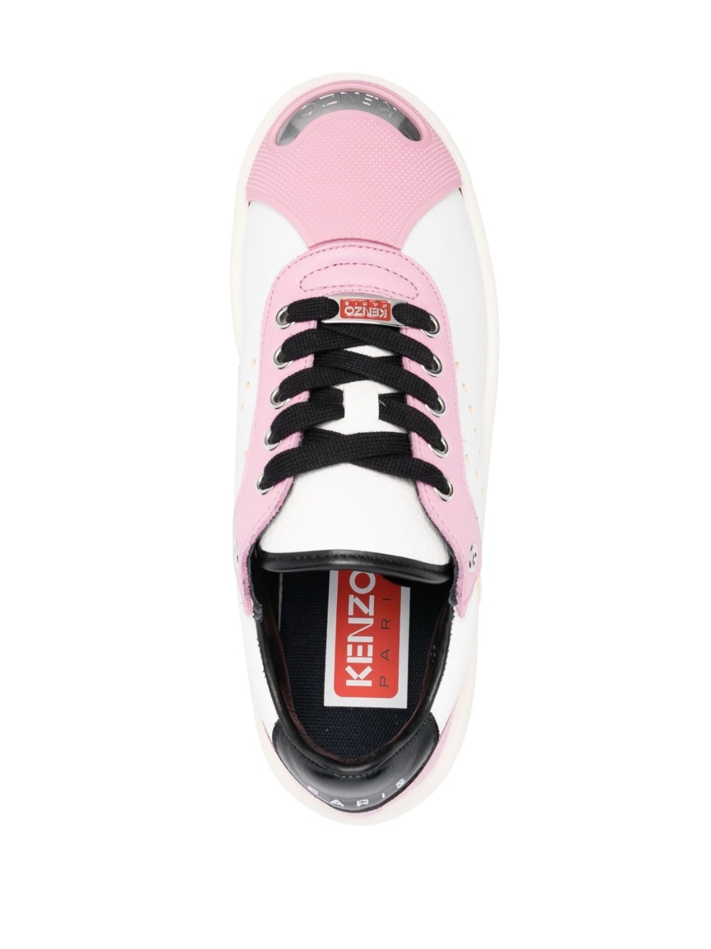 contrasting-toecap low-top sneakers - 4