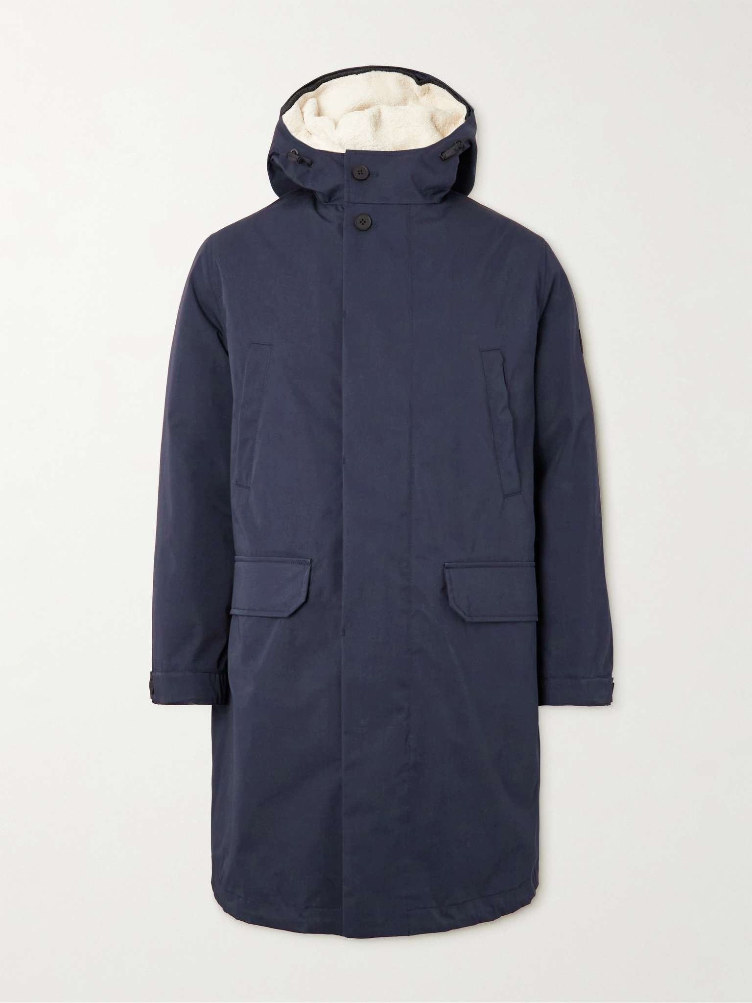 Tech Cotton-Blend Parka with Detachable Shearling Liner - 1