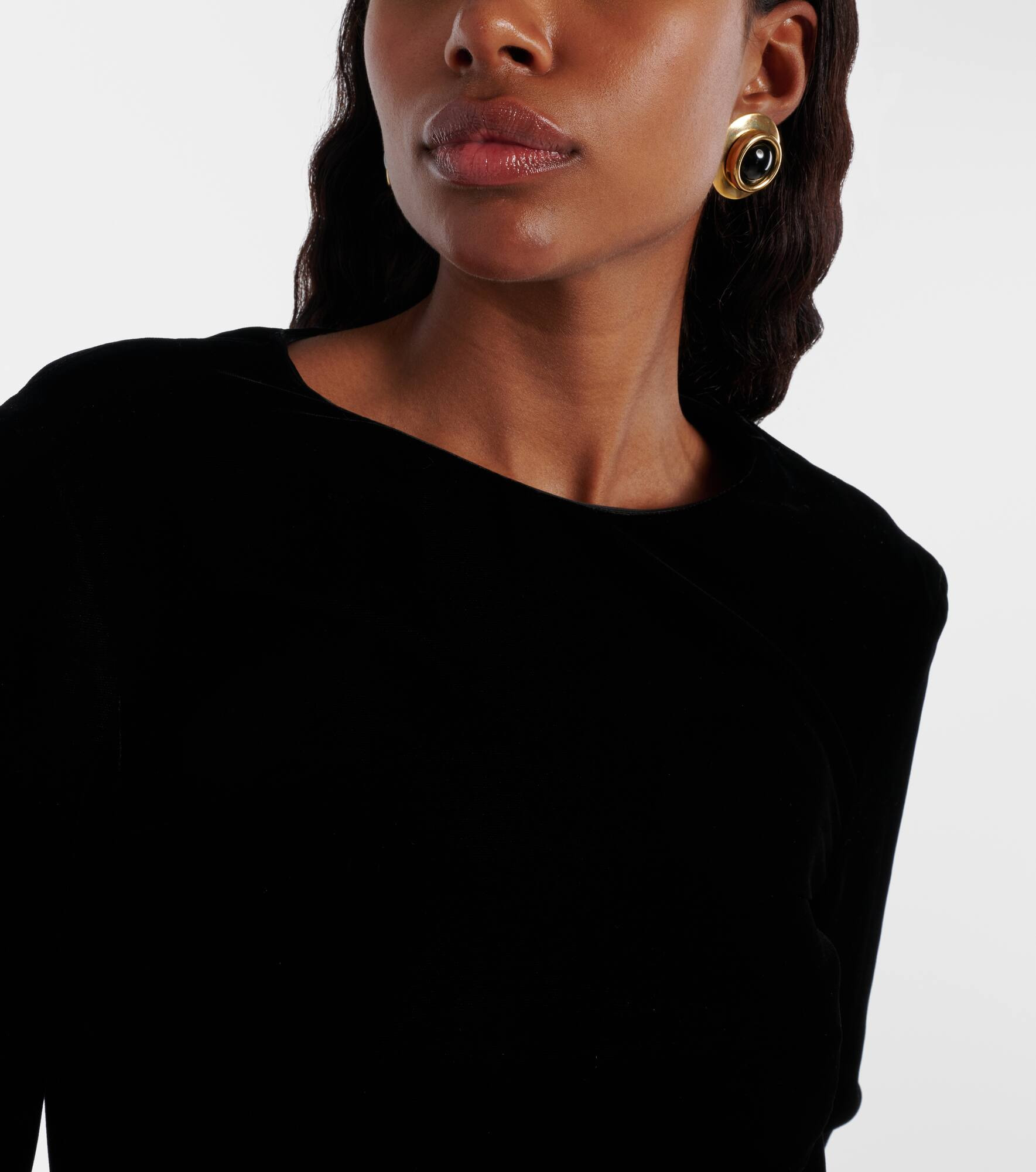 Alva gold-plated earrings - 6