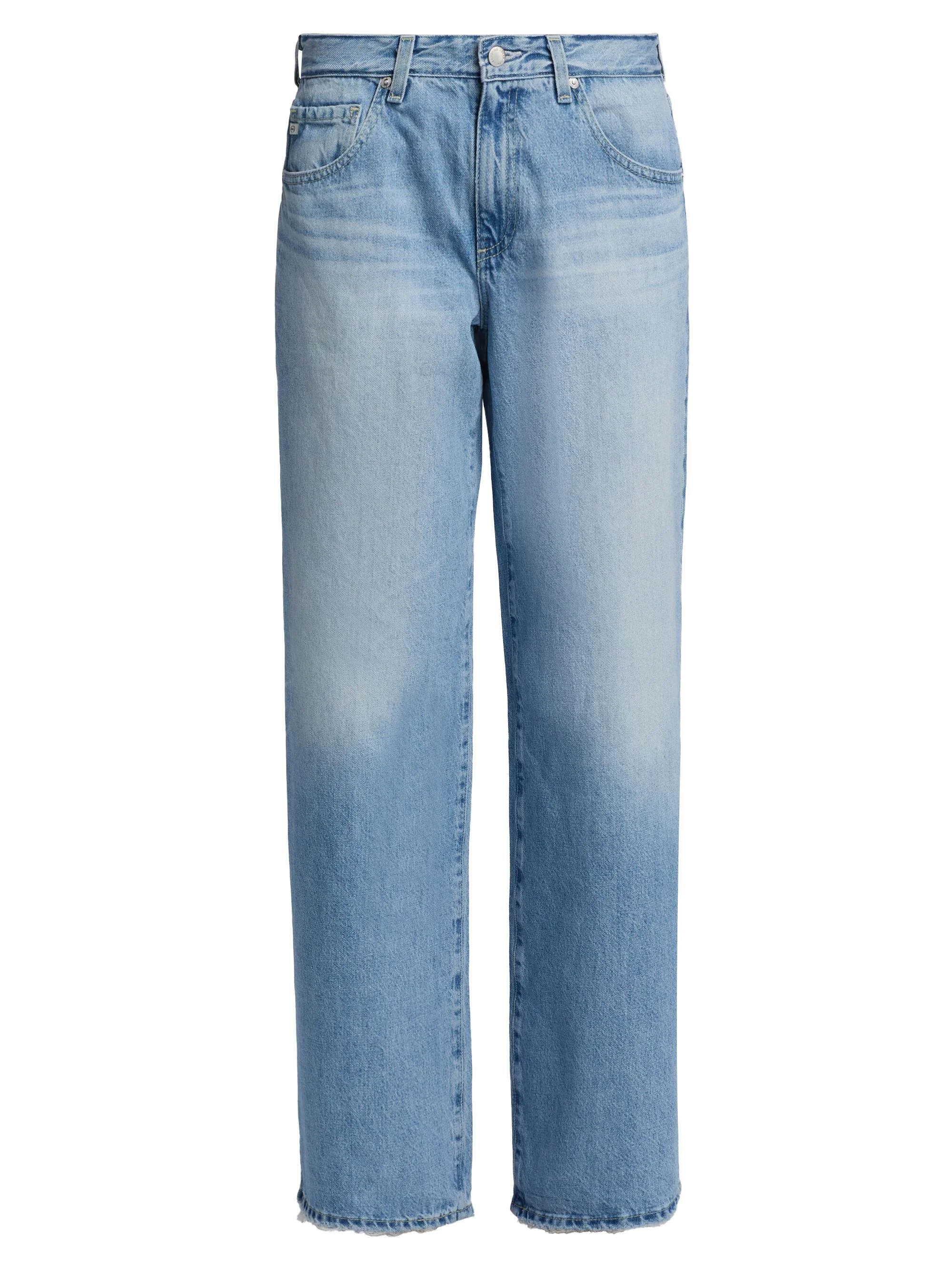 Women's Adria Distressed Low-Rise Wide-Leg Jeans - Mondrian - 1