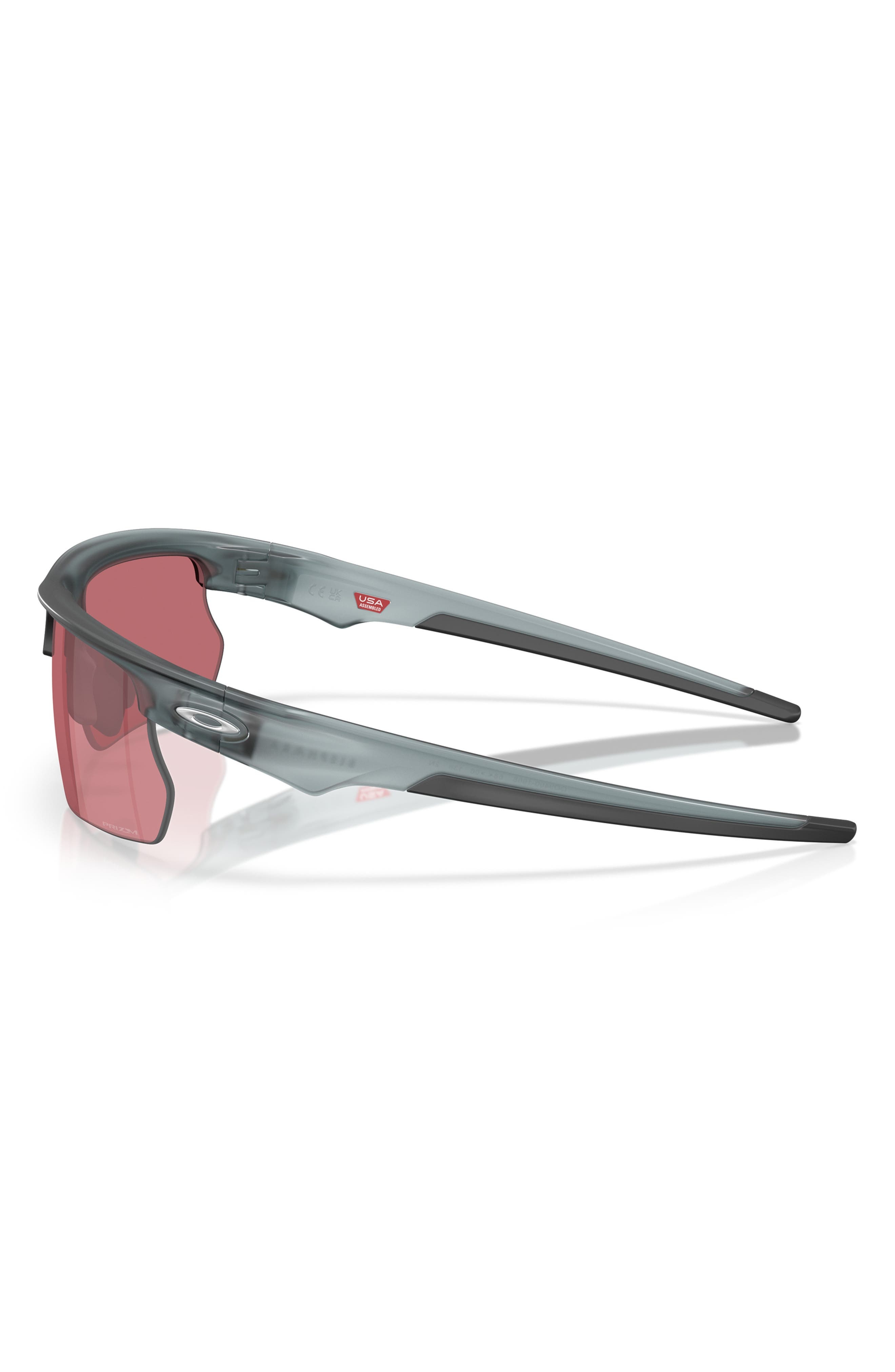 Oakley Bisphera 68mm Prizm™ Gradient Oversize Rectangular Sunglasses in Matte Crystal Black at Nords - 4