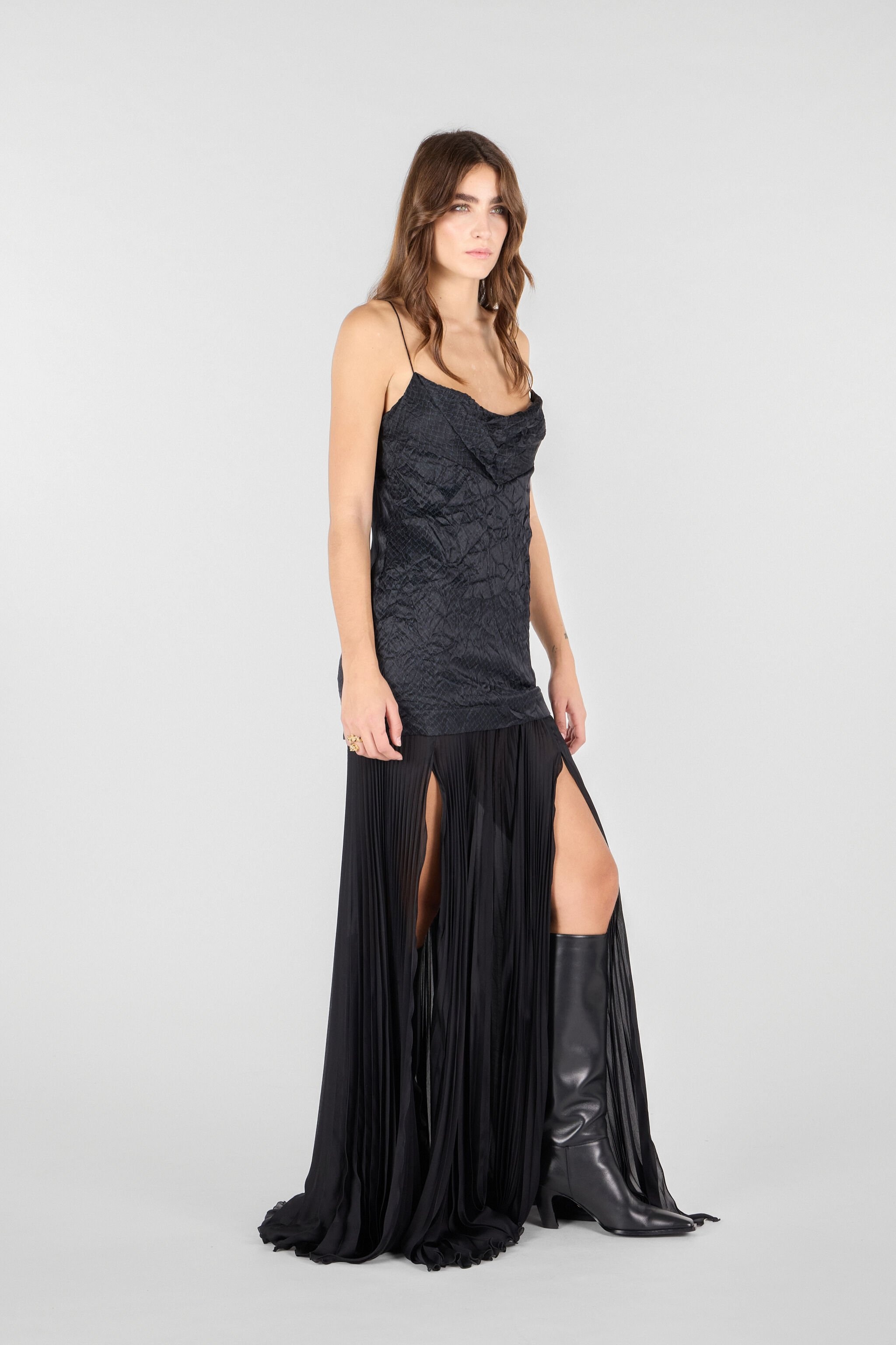Long Snakeskin-Effect Dress - 3