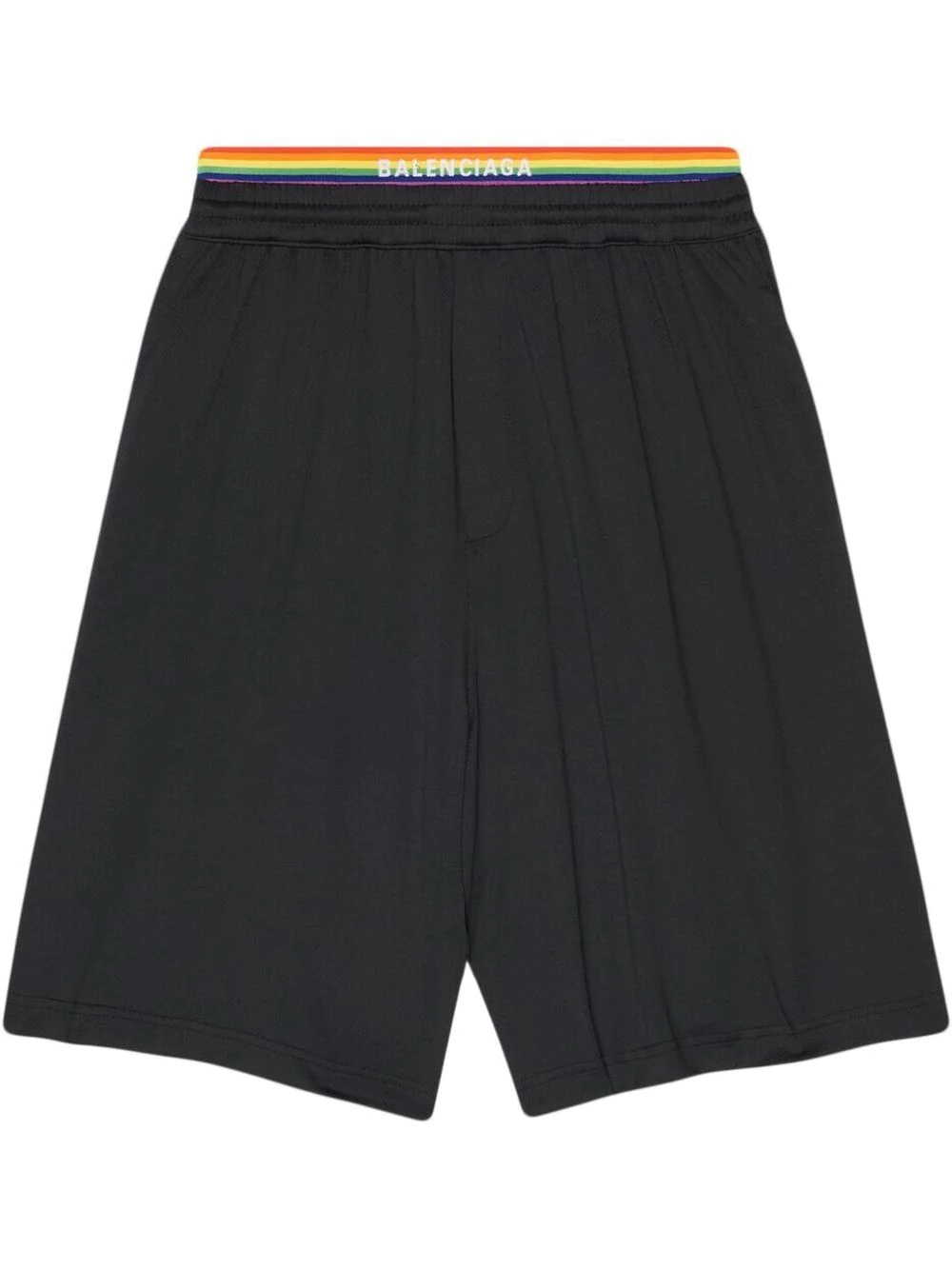 logo-print drawstring track shorts - 1