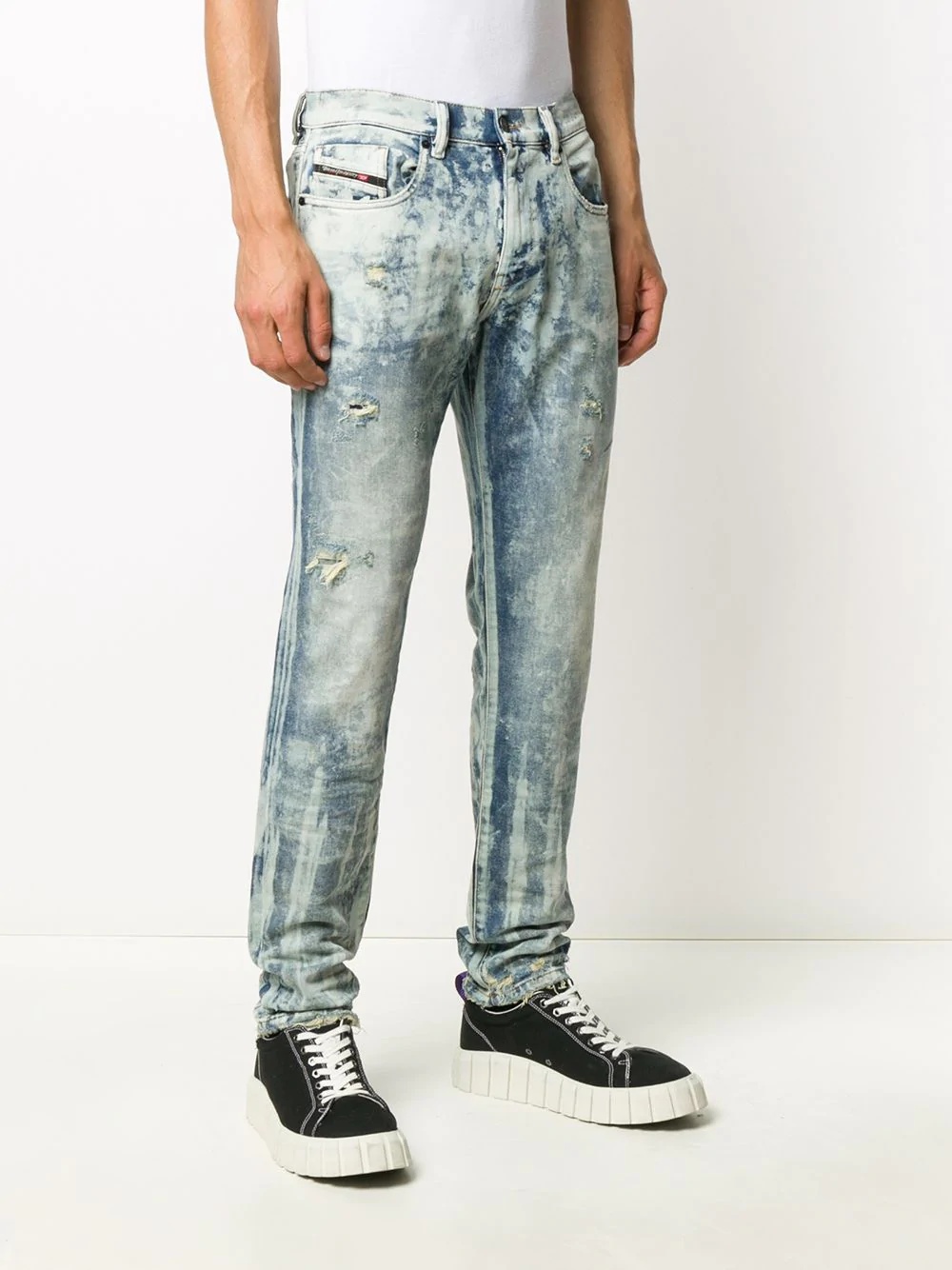 stonewashed D-Strukt jeans - 3