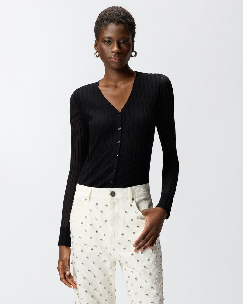 CARDIGAN IN LIGHTWEIGHT RIBBED KNIT 3