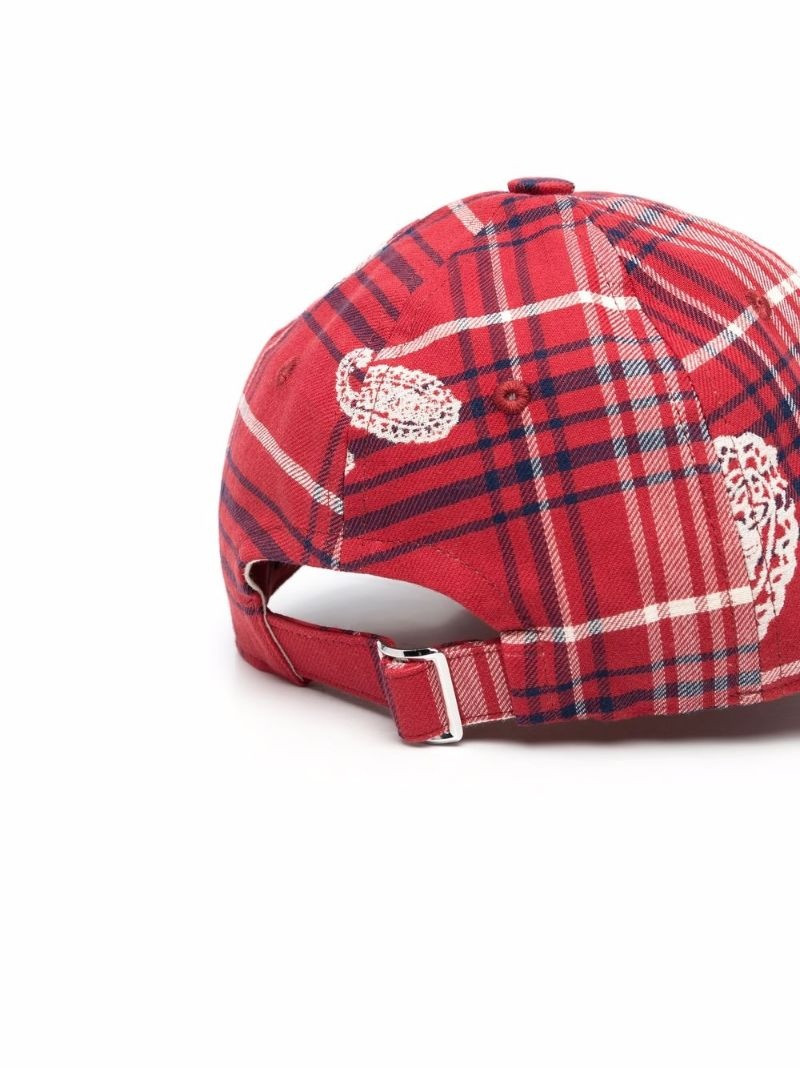 424 tartan check print cap outlook