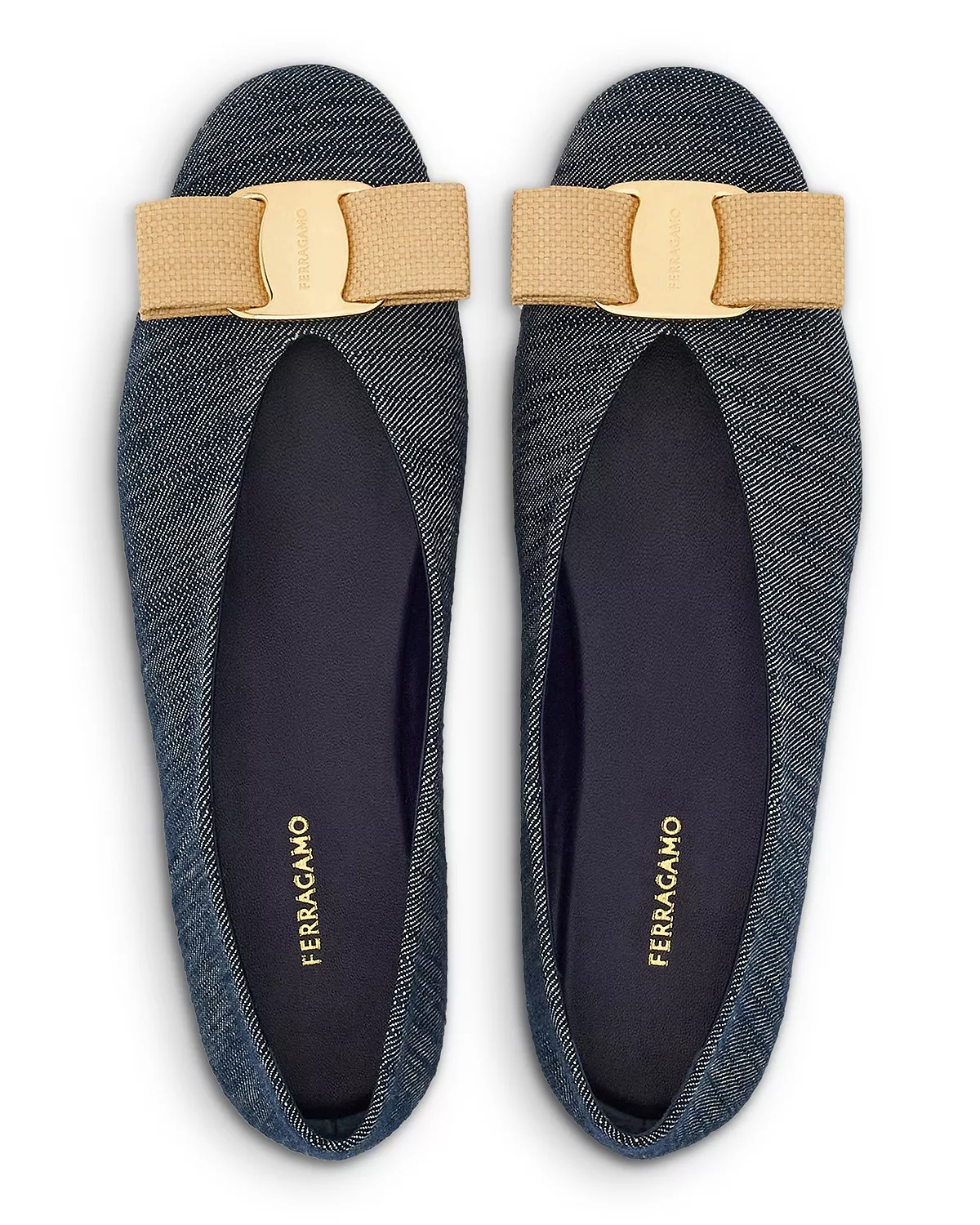 Women's Vanna Denim Bow Ballet Flats - 4