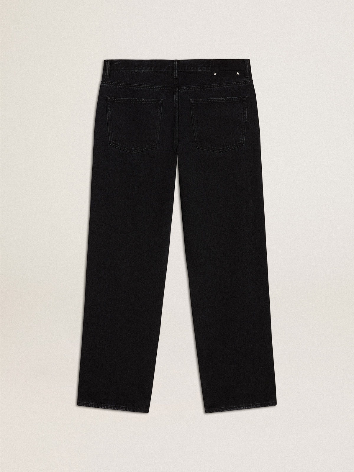 Men's black one-wash jeans - 2