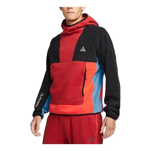Men's Nike ACG PolartecWolf Tree Fleece Pullover Red CV0643-671 - 1