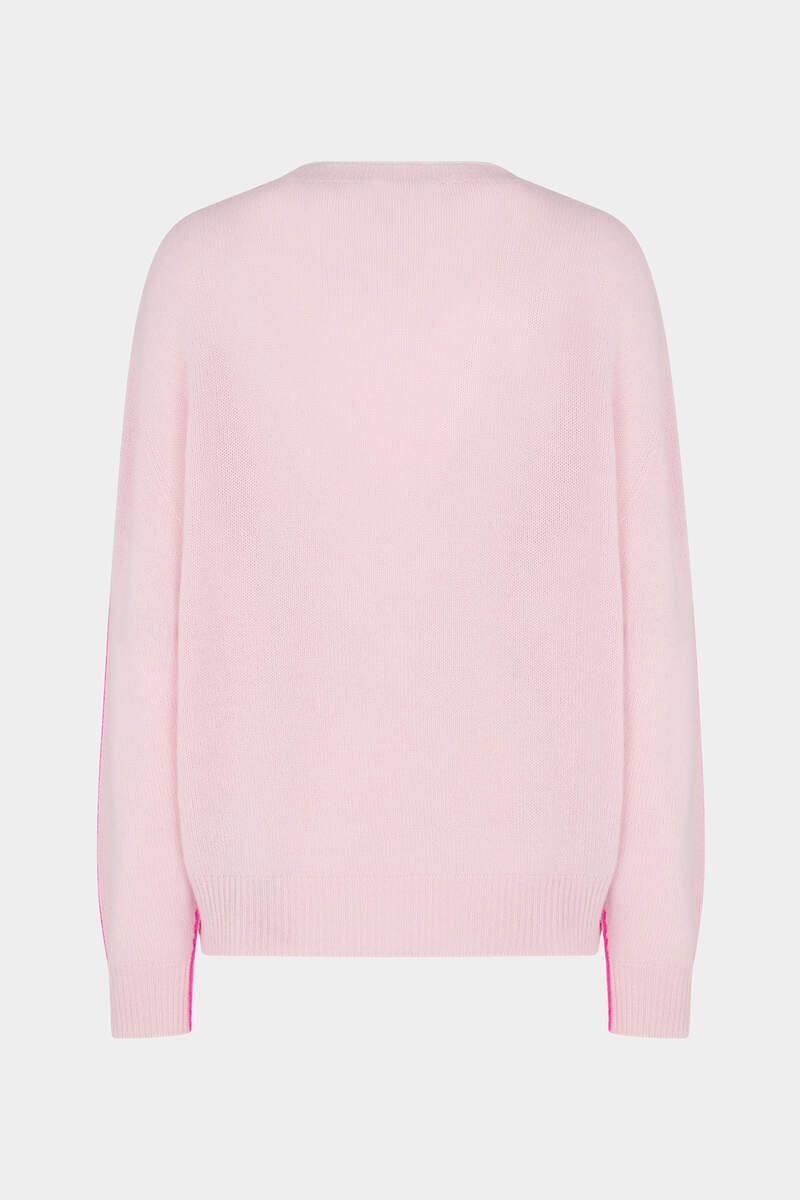 CONTRAST COLOR CREWNECK KNIT - 6