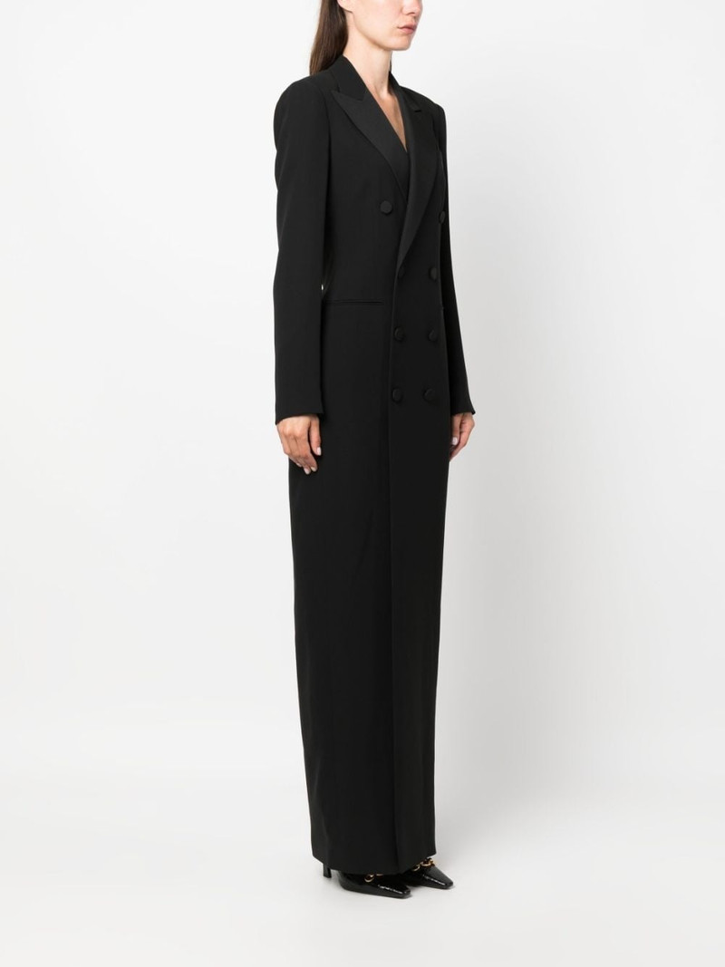 double-breasted suit maxi dress 3