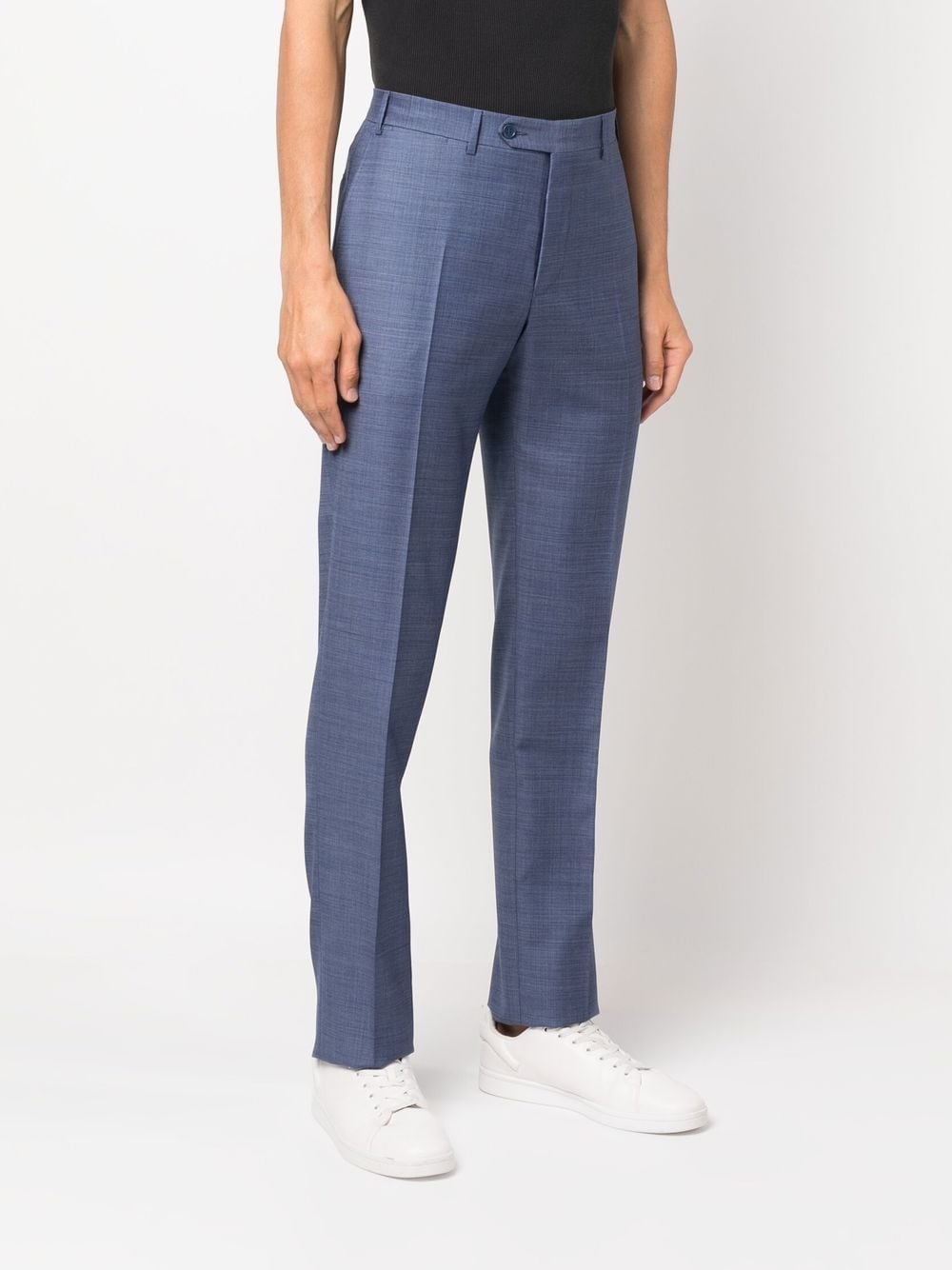 mid-rise straight-leg trousers - 3