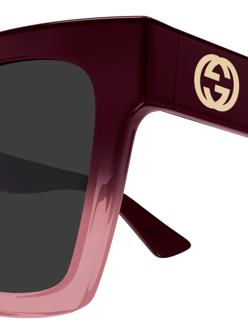 geometric-frame logo sunglasses 3
