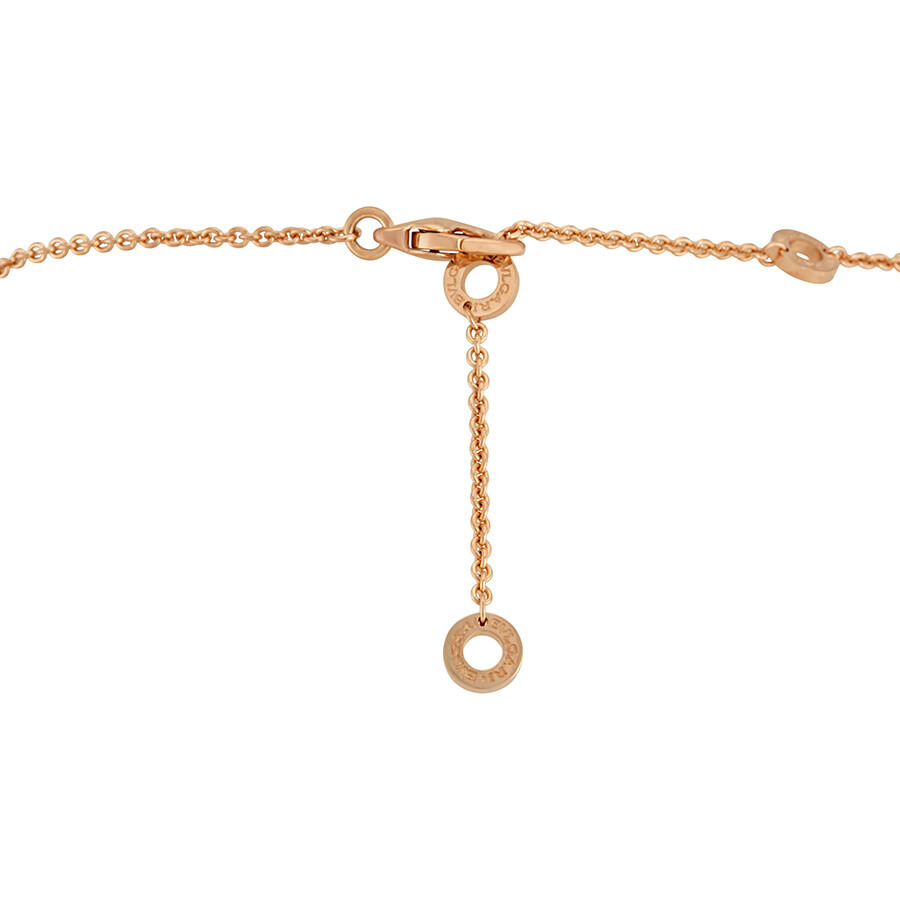 Bvlgari B.Zero1 18K Rose Gold Diamond Pave Necklace 354195 - 2