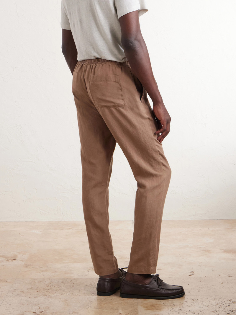 Straight-Leg Linen and Lyocell-Blend Trousers 4
