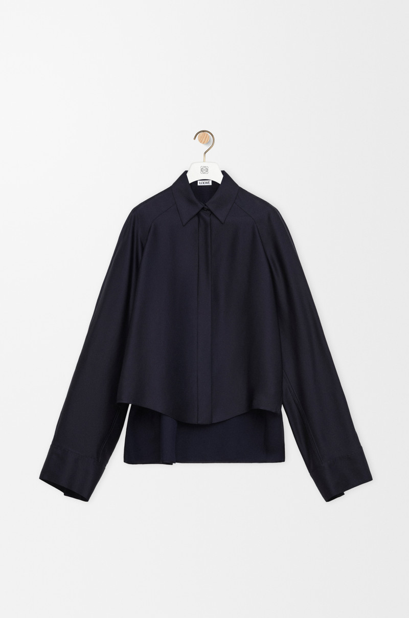 Cape shirt in viscose 1