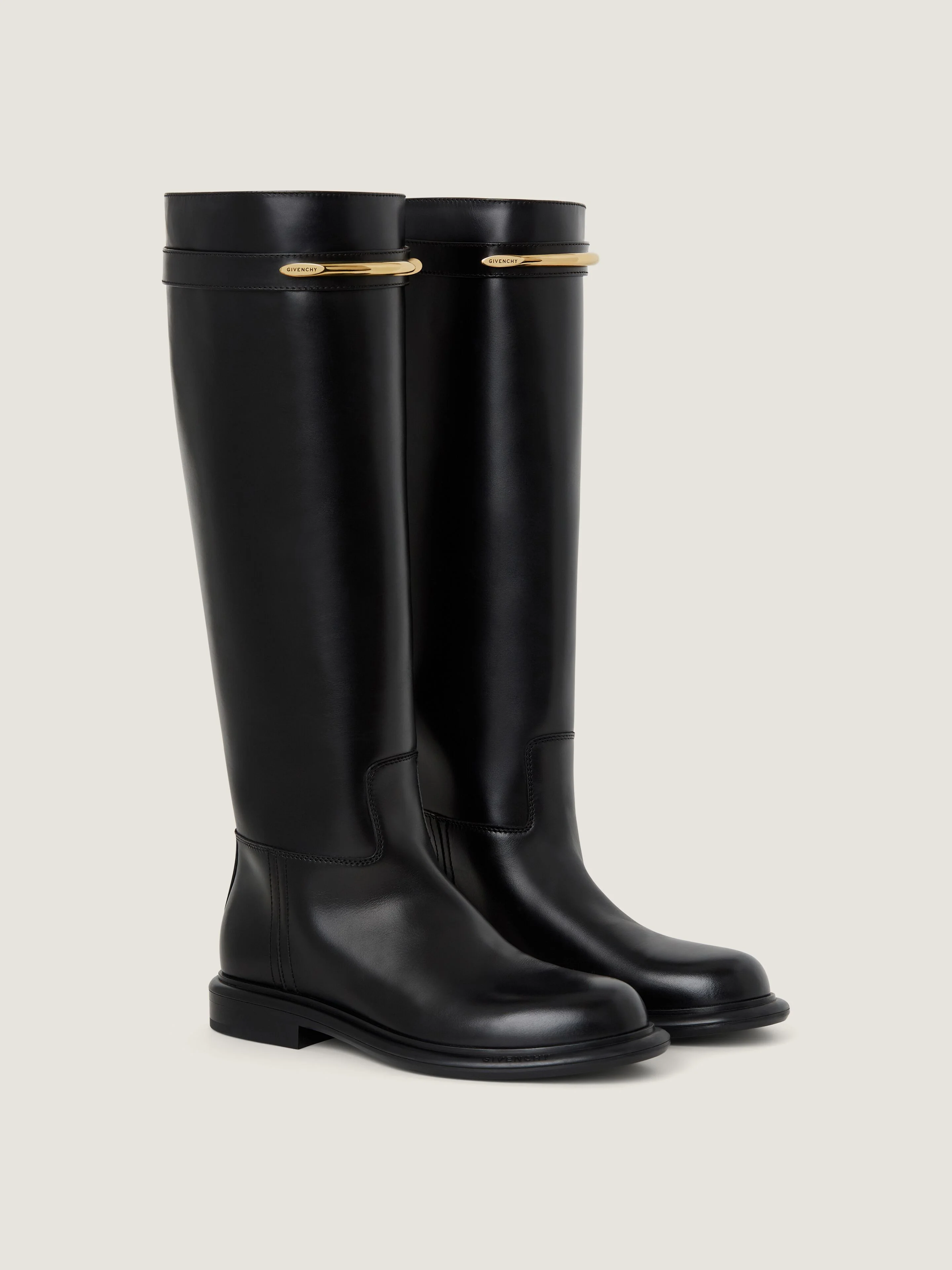 PINCH FLAT BOOTS IN LEATHER - 1
