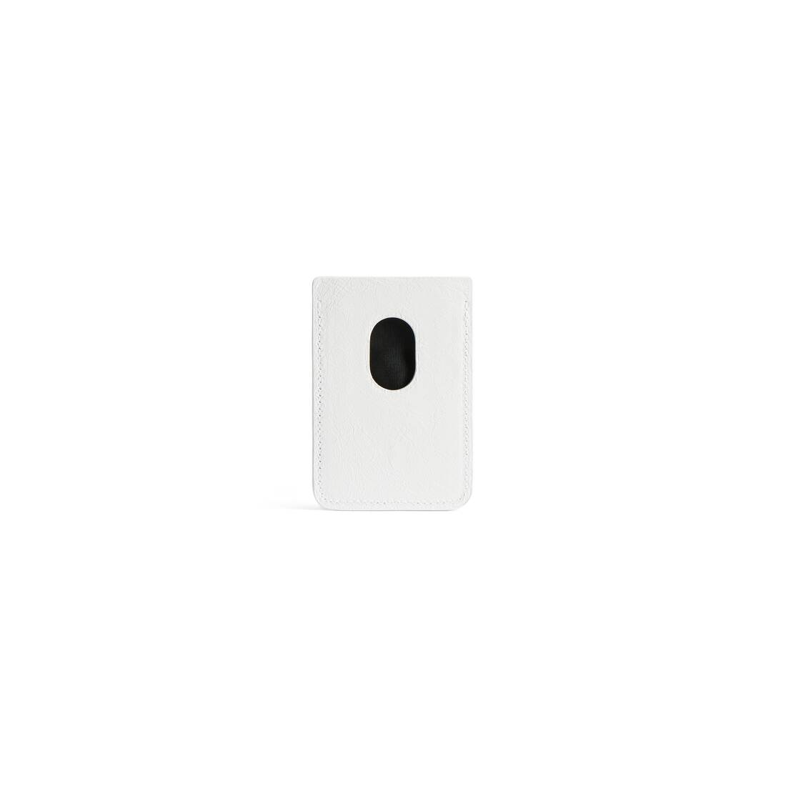 Men's Cash Magnet Card Holder Diy Metal  in White/black - 2