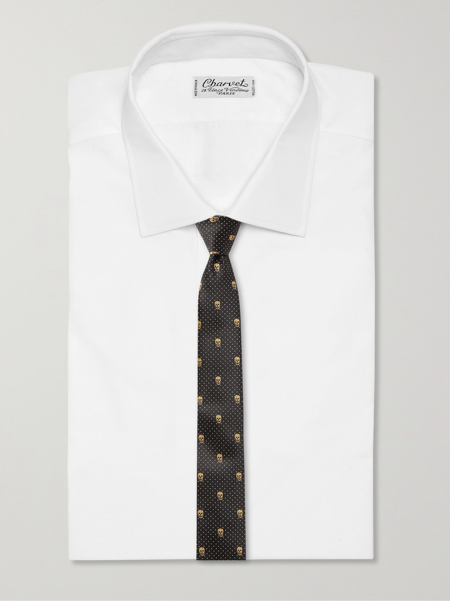 5cm Embroidered Silk-Faille Tie - 2