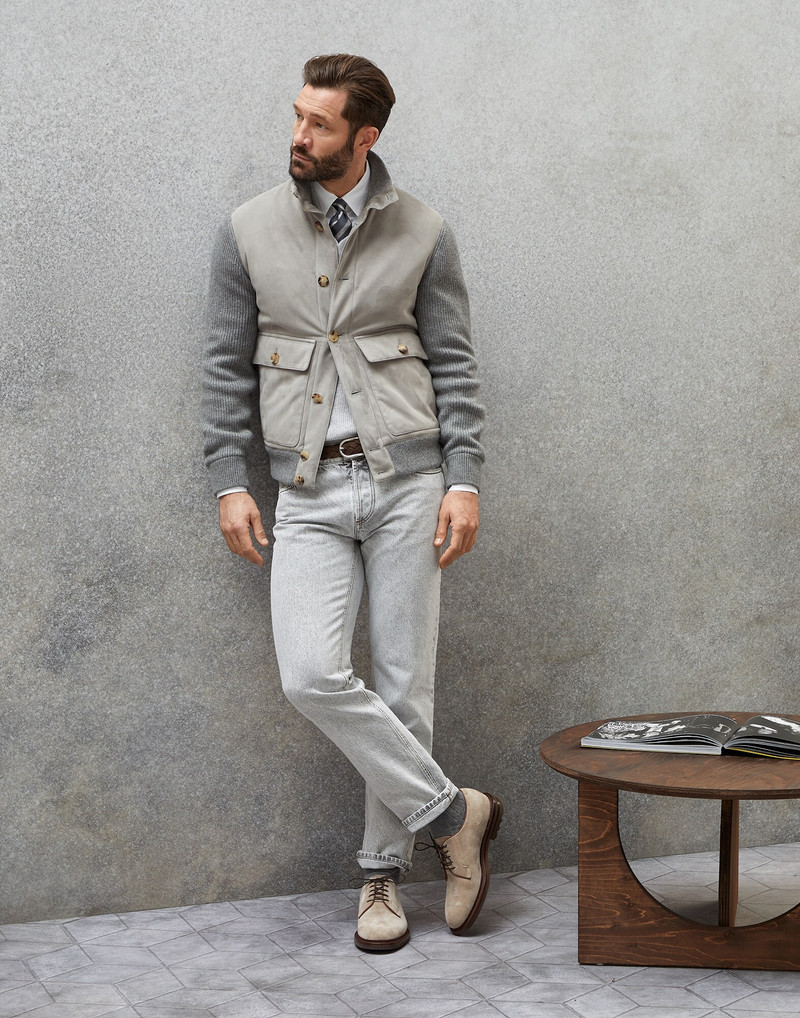 Brunello Cucinelli Cashmere English rib sweater vest outlook