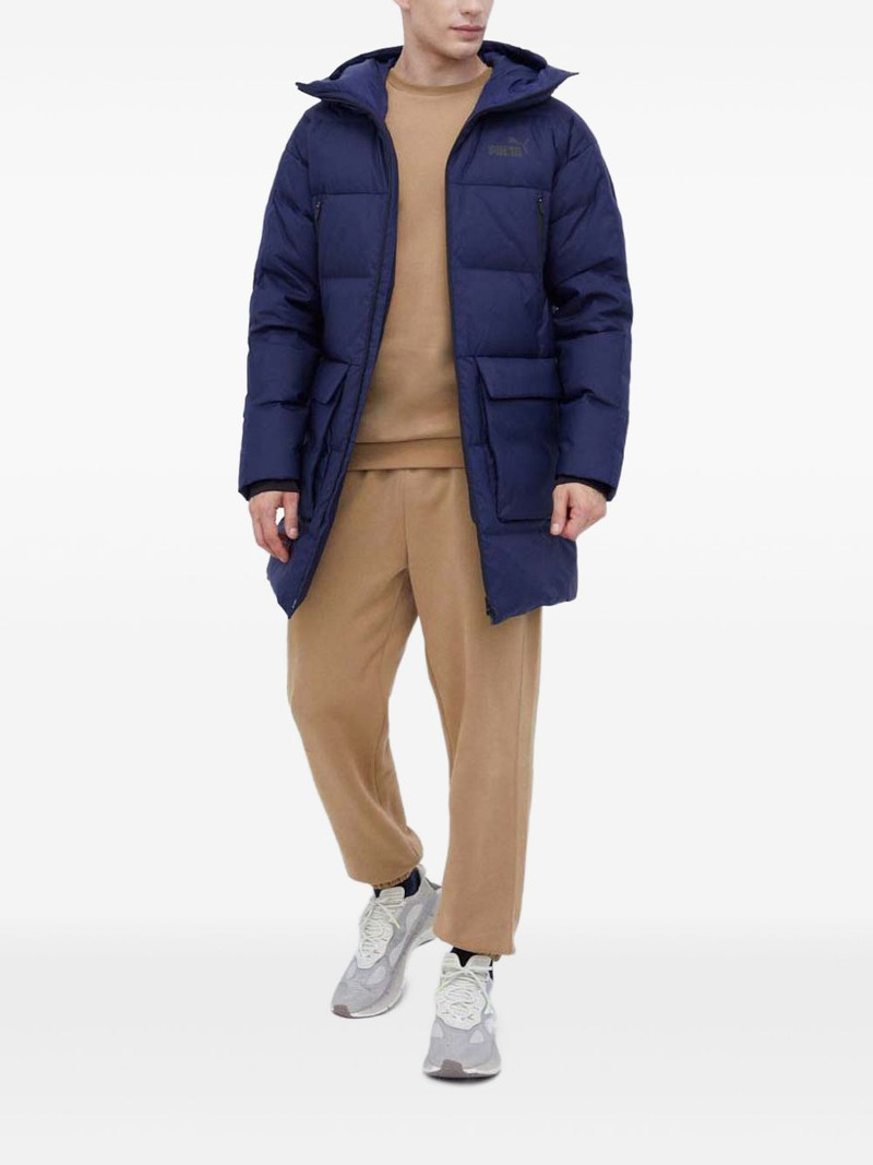 PUMA logo-print hooded coat outlook