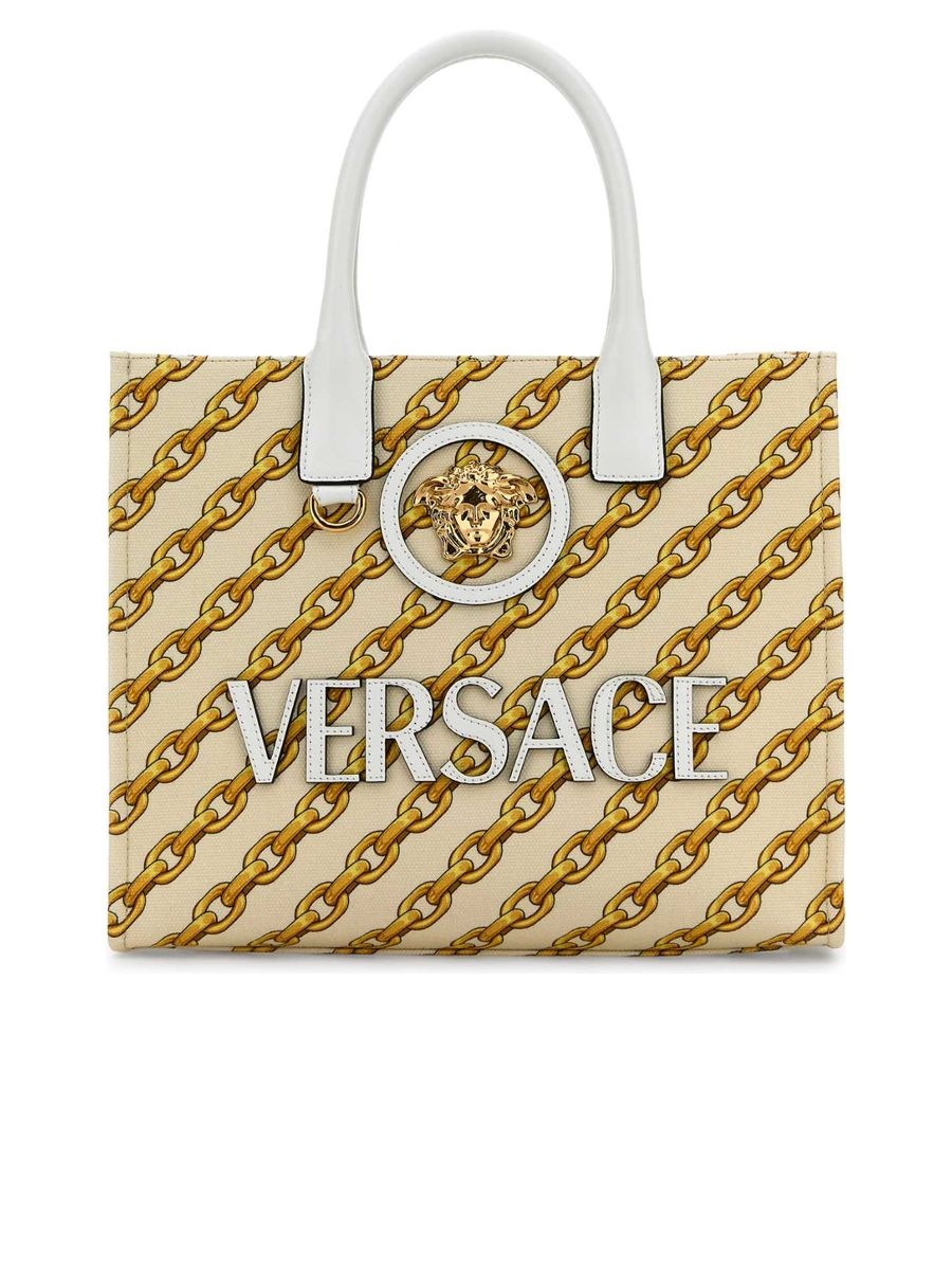 Small Chain Stripes La Medusa Tote - 1