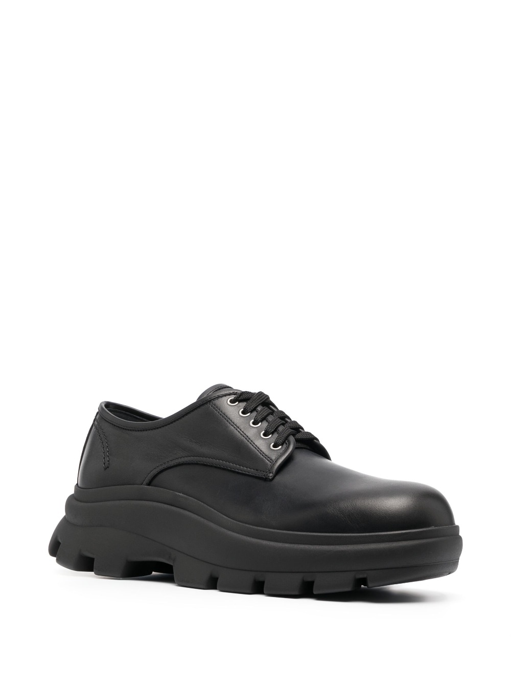 chunky sole derby shoes - 2