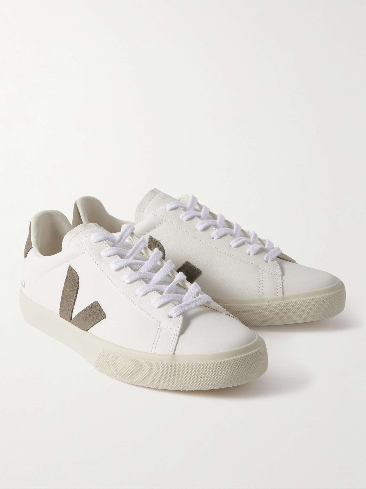 Campo Suede-Trimmed Leather Sneakers - 4